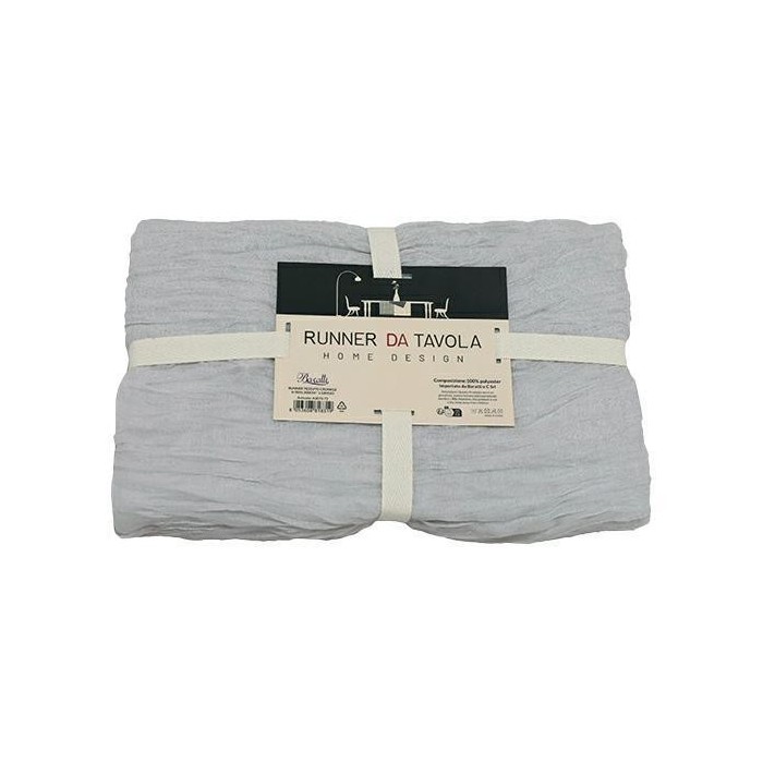 RUNNER CRUNKLE H90X300CM GRIGIO